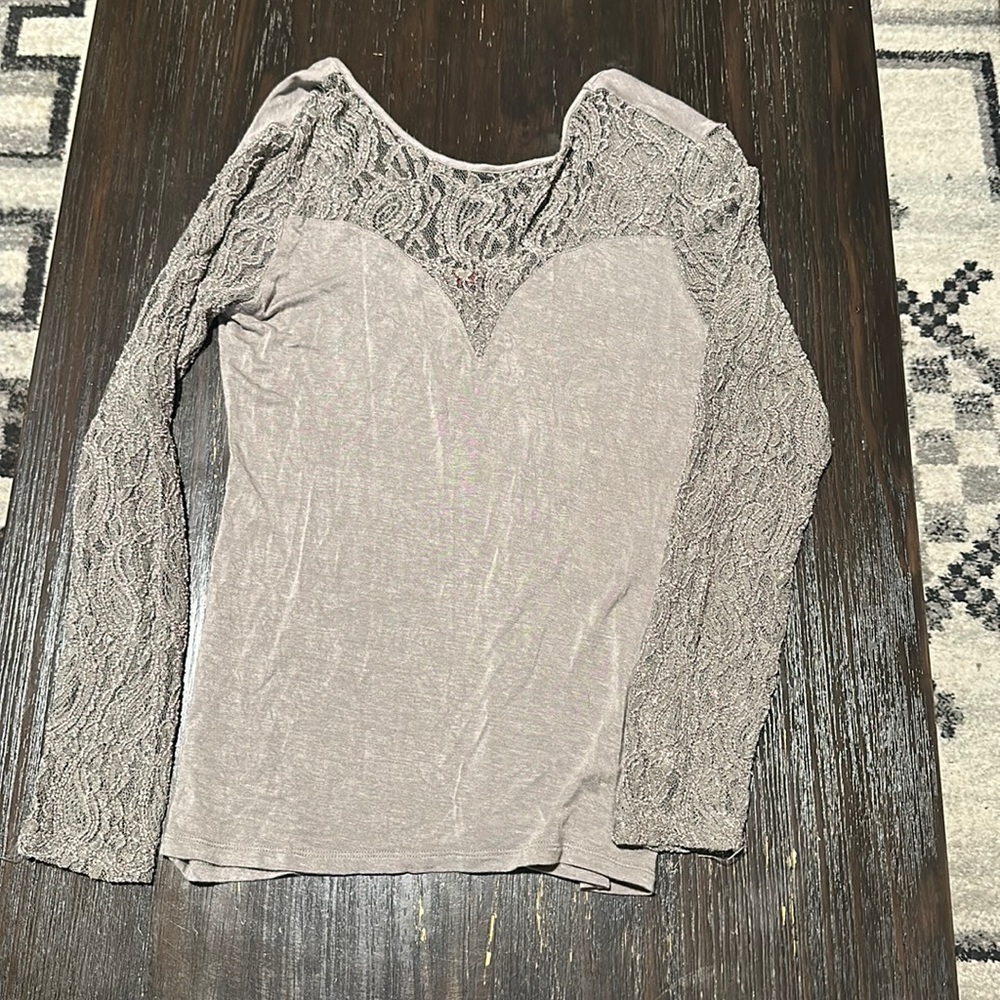 Lace long sleeve top